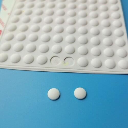 200PCS 7.8*2.3MM SELF ADHESIVE SOFT ANTI SLIP BUMPERS SILICONE RUBBER FEET PADS SHOCK ABSORBER CABNET SILENCER