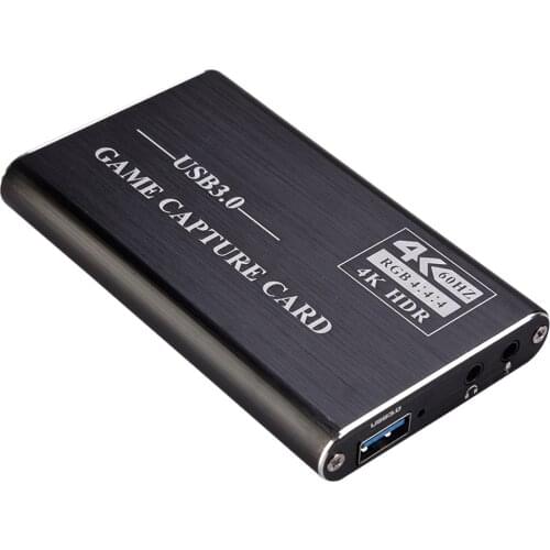 4K USB3.0 hdmi-compatible Video/Game Capture Card Dongle 1080P 60fps Recorder Converter for XBOX PS4 OBS Game Live Streaming HDR