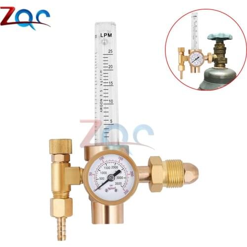 Argon CO2 Mig Tig Flow Meter Welding Weld Regulator Gauge Gas Welder AR191