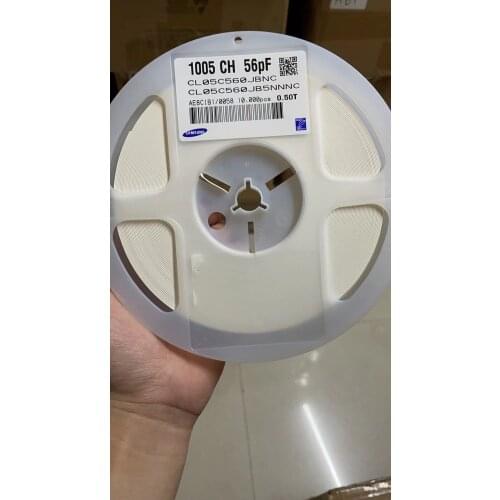 CC0402JRNPO9BN560 CL10C560JB5NNNC SMD capacitor 0402 5% NPO COG 56P PF 50V Professional component supplier