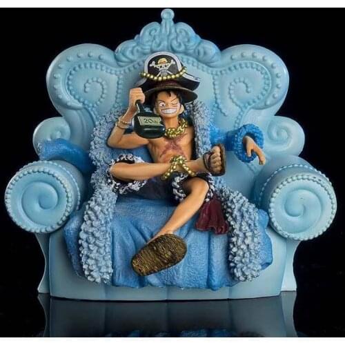 One Piece King Lufei 20th Anniversary Of The Second Yuan Animation Peripheral Hand Model Car Ornaments Gift Boyfriend Gift