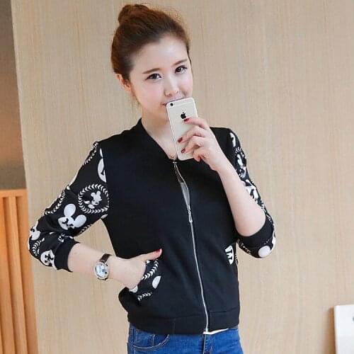 Black white color women winter basic jacket ultra light big size 3XL spring coat female short cotton outerwear casual slim coat