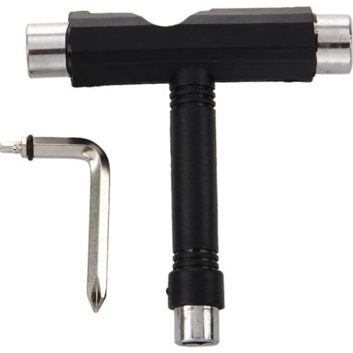 Black T SKATEBOARD ROLLER SKATE HEAVY DUTY MULTI T TOOL NEW