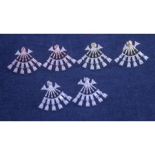 Designer Fashion 925 Sterling Silver Jewelry 3A Cubic Zirconia Party Earring