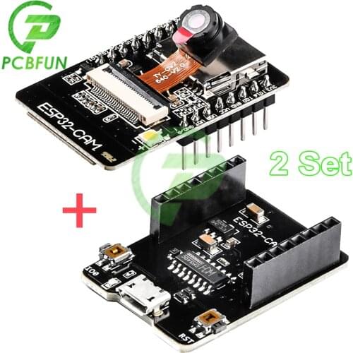 ESP32-CAM-MB ESP32 CAM WiFi Module MICRO USB to Serial Port CH340G 4.75V-5.25V Nodemcu 5V Bluetooth with OV2640 Camera Module
