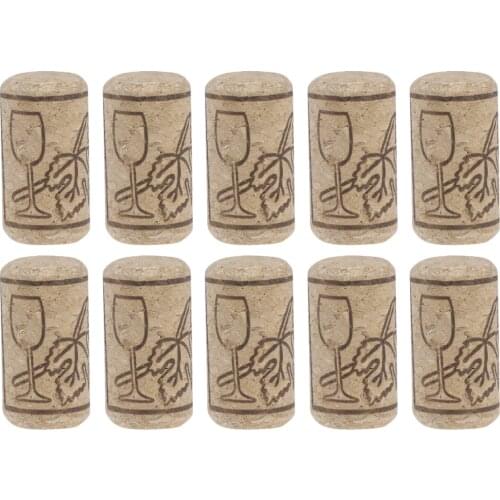 100pcs Wine Cork Creative Sealing Functional Reusable Wine Bottle Cover Bottle Closure Wooden Sealing Cover Wine Cork for Bottle