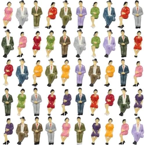 Model Train All Seated Figures 1:30 Painted Figures G Scale Seated Person Model Scenery P3002