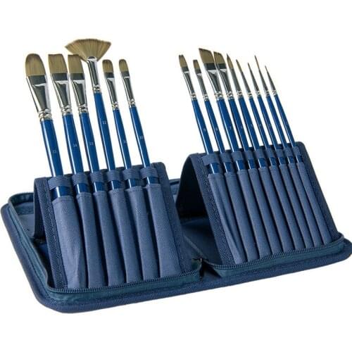 15Pcs/Set Paintbrush Set Super Quality Gift natural Nylon brush Art Brush Set-Watercolor Brush Sets in all size