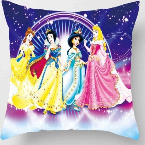 Disney Princess Cinderella Bella Women Decorative/nap Pillow Cases Cushion Cover 1 Piece on Bed Sofa Girl Boy Birthday Gift