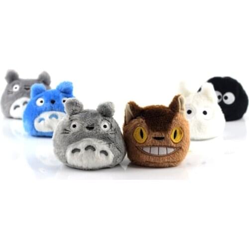 New Kawaii Miyazaki Hayao Anime My Neighbor Totoro Plush Sandbag Small Pendant Set Kids Stuffed Keychain Toys For Children Gifts