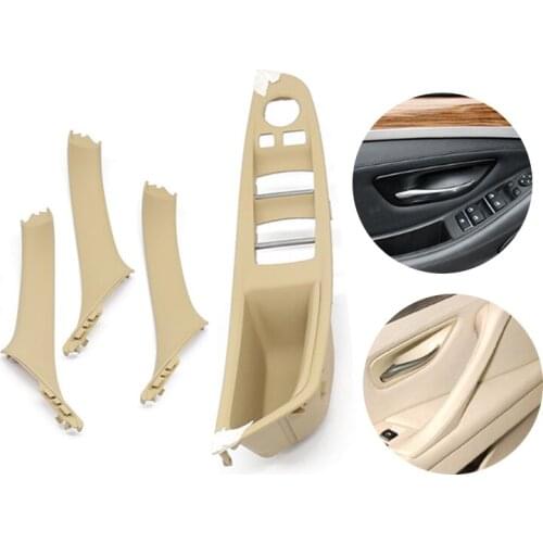 Right Hand Drive RHD For BMW 5 serie F10 F11 520 525 gray Beige Black Car Interior Door Handle Inner Door Panel Pull Trim Cover