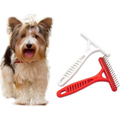 Random Color Pet Grooming Brush Professional Hand-held Dog Grooming Rake Pet Dematting Comb Needle Brush Slicker Pet product