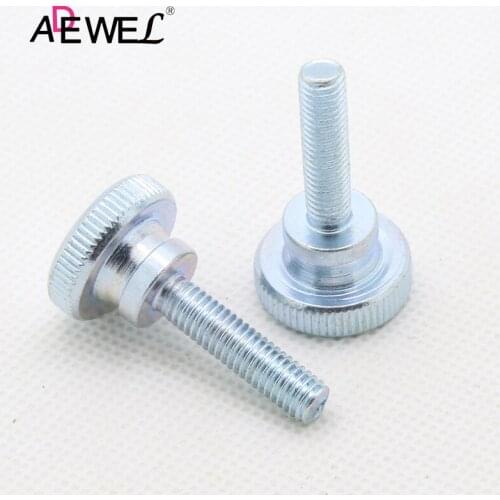 ADEWEL M3 M4 M5 M6 M8 M10 High Head Knurled Thumb Screw Double Screw Adjustment Tornillos Para Madera Light Fasten Parafusos