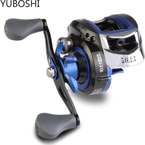 YUBOSHI 8kg Max Drag 10.1:1 High Speed Gear Ratio Baitcasting Fishing Reel Magnetic System Saltwater Freshwater Fishing Wheel
