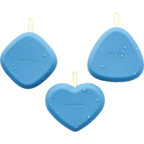 Nordic Style Contrast Silicone Ice Lattice 3-Piece Set Home Popsicle Mold Mini Geometric Ice Lattice