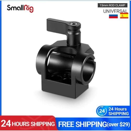 SmallRig 15mm Rod Clamp Single Rod Mount for EVF Mount/Microphone Mount/Plate/15mm Rod/Railblock/Top Handle - 1995