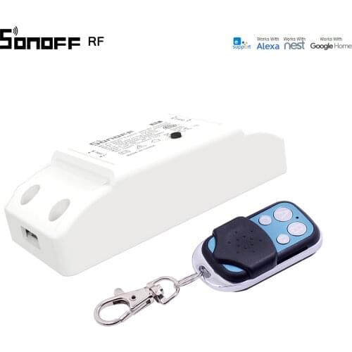Sonoff RF WiFi Smart Switch DIY Wireless Smart Home Automation Modules 433Mhz Remote Controller Work with Nest Alexa Google