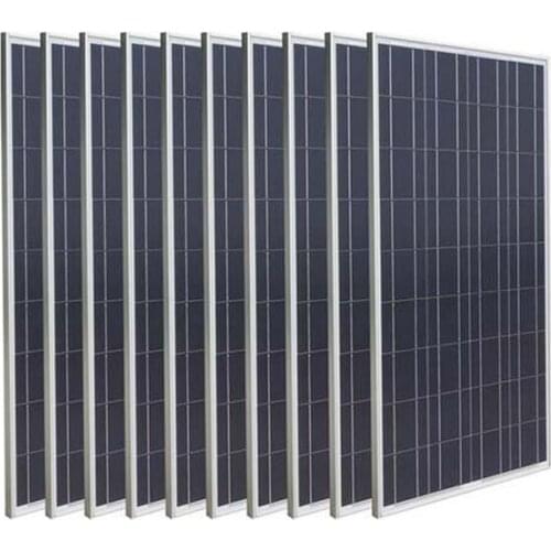 TUV Panneau Solaire 12v 100w 10 Pcs Panel Solar 1000w 220v For House Autocaravana Motorhome Caravan Car Photovoltaic System