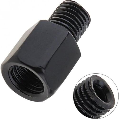 10mm Universal Black Steel Metal Rearview Mirror Adapter Bolt for Motorcycle