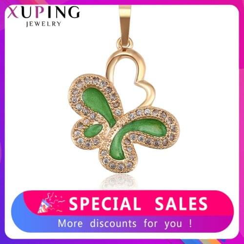 Xuping New Arrival Jewelry Fashion Butterfly Shaped Pendant for Women Simple Christmas Temperament Gifts 34932