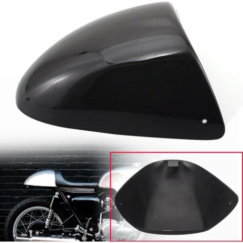 Moto ABS Retro Style Cafe Racer Rear Seat Cowl Cover Tail Fairing For Custom Modified Application Motorbikes Gloss Black