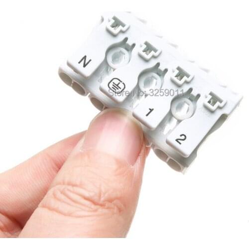 50PCS Electrical Cable Clamp Free Screw Plug-Out Type Pitch 10.0mm 4Pin With Peg With Ground Contact BELEKS 923 P04 22-14 AWG