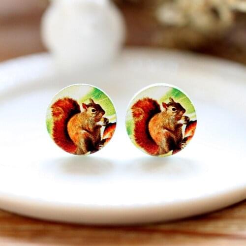 16mm Round High Quality Photo Wood Laser Cut Cabochon to make Rings, Earrings,Bobby pin,Necklaces, Bracelets-(WEH-329)