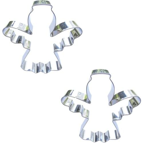 Angel shape 2 piece biscuit cutting molds, baking tools, cake decorating soft candy tools