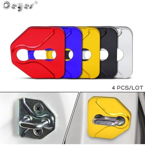 4Pcs Car Accessories door lock cover sticker For Subaru FORESTER Crosstrek vx Outback LEGACY impreza ASCENT LEVORG WRX styling