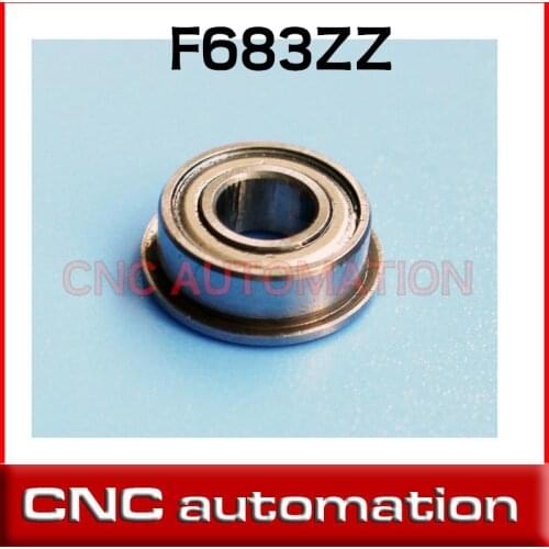 5pcs Flanged Miniature Ball Radial Bearing F683ZZ 2Z 3 x 7 x 3mm radial shaft