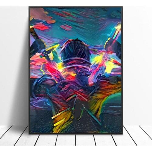 Watercolor Sao Art Canvas Poster Home Decor Painting No Frame