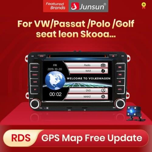 Junsun For VW/Volkswagen/Golf/Polo/Tiguan/Passat/b7/b6/SEAT/leon/Skoda/Octavia Car Radio Multimedia Video Player GPS 2 din dvd