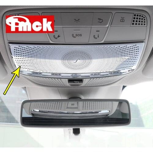 For Mercedes Benz E Class W213 2016-2020 304 Stainless Steel Car Accessories Roof Reading Lamp Light Cover Trim Decoration Frame