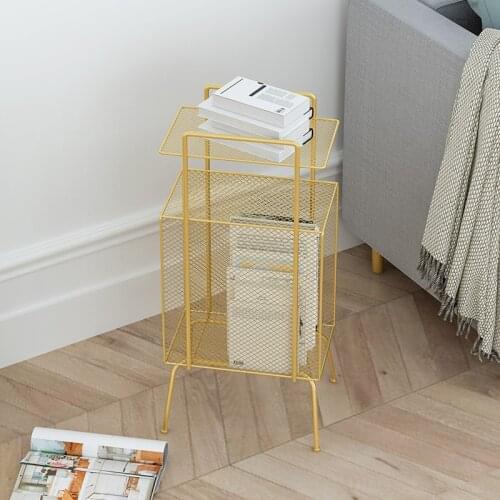 Newspaper Magazine Rack Nordic Iron Art Magazine Storage Shelf Sofa Floor Shelf Display Childrens Picture Book Shelf