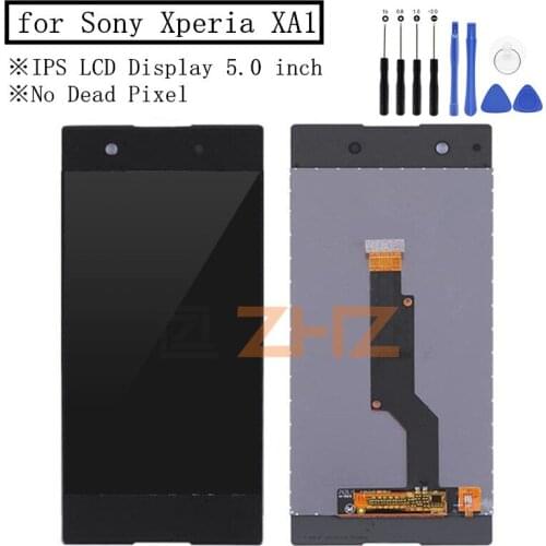 For Sony Xperia XA1 LCD Display Touch Screen Digitizer Assembly Replacement Repair Spare Parts IPS LCD 5.0" for Xperia XA1