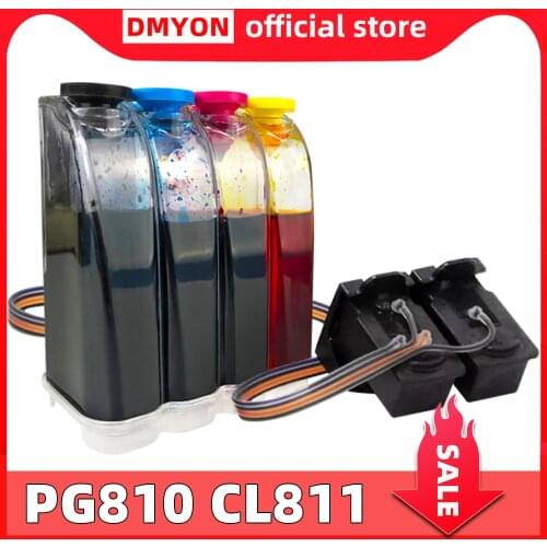 DMYON CISS PG810 CL811 Compatible for Canon Ink Cartridge Pixma iP2770 iP2772 MX328 MX338 MX347 MX357 MX366 MX416 MX426 Printer