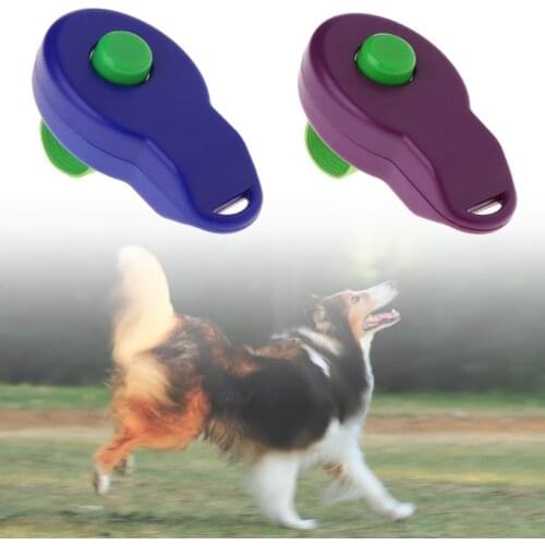 Pet Clicker Dog Training Sounder Puppy Whistle Guide Supplies With Finger Strap