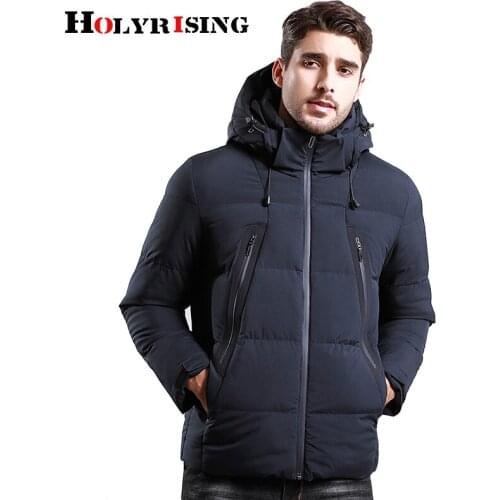 Holyrising Winter Parkas Men New Jacket Coats Men Warm Coat Casual Parka Thickening Coat Men For Winter Casual Coat 18624-5