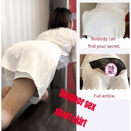 Outdoor Sex exhibitionist Short Skirt Leggings Doggy Dress Car Sex Sexy Miniskirt Women Dress Couples Sexual Outdoor