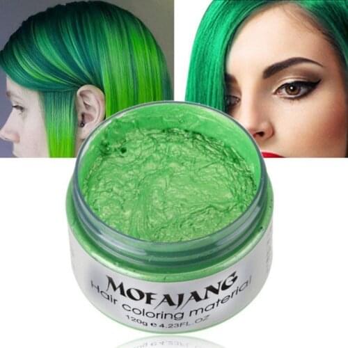 Instant Unisex Hair Color Wax Mud Washable Fashion Colorful Hair Color Wax Disposable Matte Hair Color Pomade Dye Cream