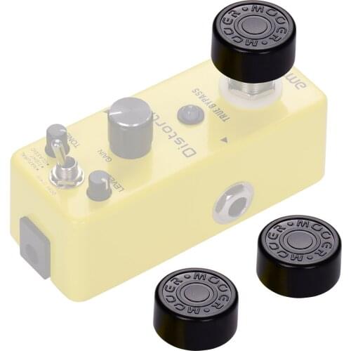 Mooer 3pcs Footswitch Topper Protector ABS Bumpers for Guitar Effect Pedal Black