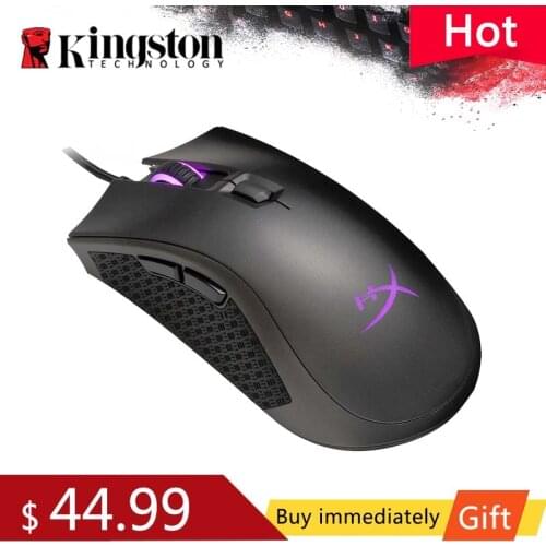 Kingston HyperX Pulsefire FPS Pro RGB Gaming Mouse 3389 sensor wired mouse with native DPI up to 16000 Pixart E-sports mouse