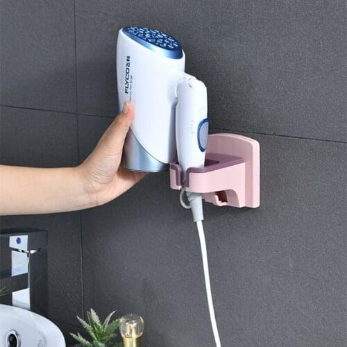 High Quality Wall-mounted Hair Dryer Holder ABS Bathroom Shelf Storage Hairdryer Holder Rack Organizer For Hairdryer