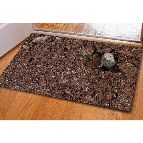 Pastoral style Doormat 3D Creative Home Carpets Non-slip Kitchen Tapetes Rugs Para Casa Sala for Home Living Room Carpet 40*60cm