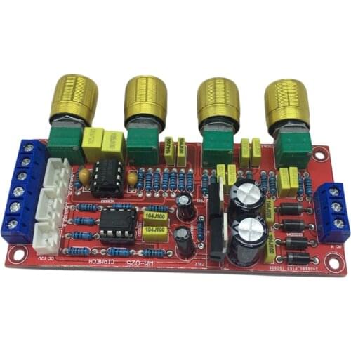Amplifier Tone Board,Fever Level Tone Board HIFI Preamp NE5532 Amplifier Board Kits AC 12V Amplifier