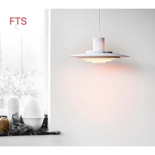 Nordic modern chandelier simple bar table restaurant light aluminum multi-layer lamps creative style flying saucer chandeliers