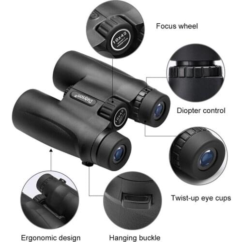 Datyson 10x42 Folding High Powered Binoculars Bird Watching Great for Outdoor Sports Games and Concerts