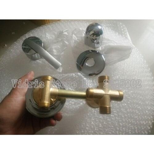 Customized 2/3/4/5 ways bathtub faucet cold and hot water switch/separator, Intubation/screw thread shower room mixing valve