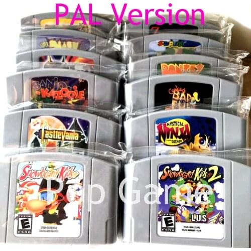 Snowboard Kids Banjo Kazooie Tooie Conkers Bad Fur Day English Card for 64 bit PAL Version Console