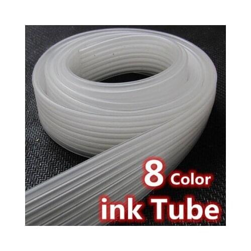 1Ink transfer line tubes 8 color printer modified continuous ink supply system